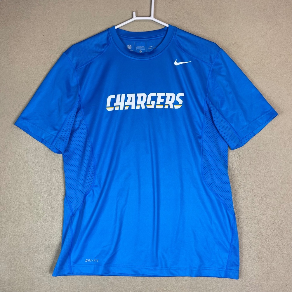 Nike Los Angeles Chargers NFL Dri FIT T Shirt Men's‎ Size L Royal Blue